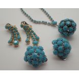 Selection of turquoise jewellery