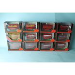 Efe 1/76 scale diecast buses lot of 12 all London transport with original boxes (12)