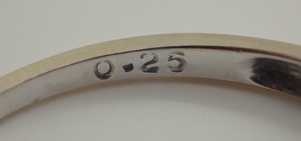 18ct white gold diamond half eternity ring 0. - Image 3 of 5