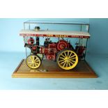 Bandai kit built 1919 garrett showmans steam traction engine pendel princess inc display case