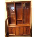 Wall unit with display top