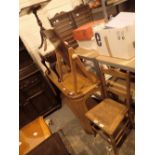 Mixed furniture including stool table and chairs