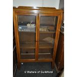 Mahogany glazed display cabinet, 79 x 36 x 124cm