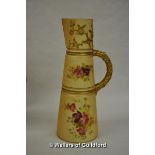 Royal Worcester blushware claret jug 25cm high, shape 1047, date code 1910 £30-50