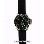 *Gentlemen's Heritor Pytheas Pro Diver automatic wristwatch, HR2107, circular black textured dial