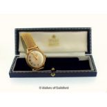 Gentlemen's Garrard 1970s automatic wristwatch, presentation watch with inscription on reverse dated