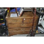 Mahogany four-drawer chest, 101 x 60 x 80cm