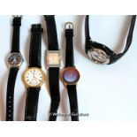 Selection of five mixed wristwatches, including Accurist and Casio