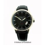 *Gentlemen's Raymond Weil Freelancer automatic wristwatch, circular black dial with baton hour