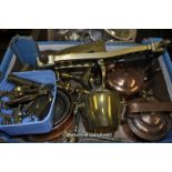 Box of brasswares