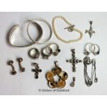 *Selection of mostly silver jewellery, gross weight 97.4 grams (Lot subject to VAT)