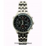 *Gentlemen's Citizen Eco-Drive RAF Red Arrows wristwatch, circular black dial, withe baton hour