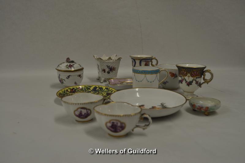 Assorted tea cups and saucers including Meissen - Image 2 of 2