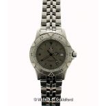 *Tag Heuer Professional 200m stainless steel wristwatch, circular granite dial with rotating