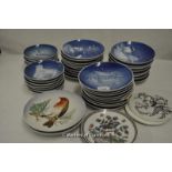 Quantity of Bing and Grondhal Christmas plates, Goebel plates etc