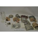 Quantity of bank notes and old coins