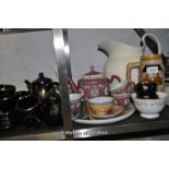 Quantity of china including Oriental pink tea service