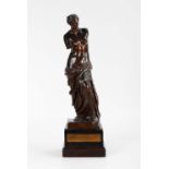 Venus von Milo. Bronze patiniert, Gießer-Marke "F. Barbedienne. Fondeur" sowie Medaillen-Marke "