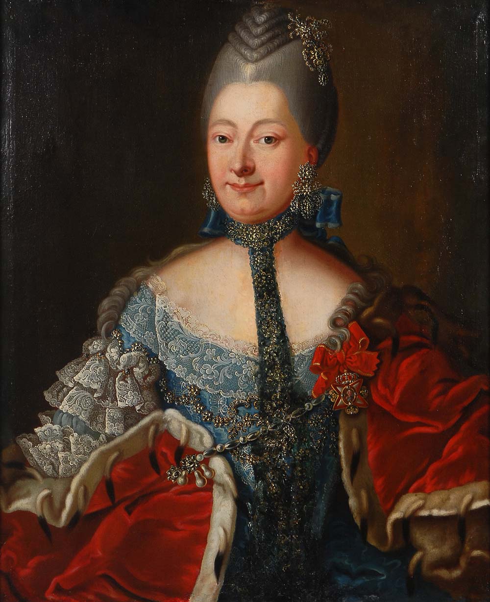 Heinsius, Johann Ernst zugeschrieben: Porträt Friederike Sophie Fürstin zu Schwarzburg-Rudolstadt.