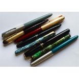 A collection of Parker pens. Est. £60 - £80.