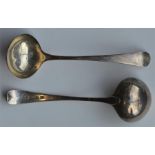 A pair of Georgian OE pattern ladles. London. By P