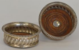 A good pair of Georgian half fluted coasters with