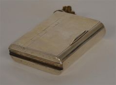 An unusual vesta/box with hinged top mounted with