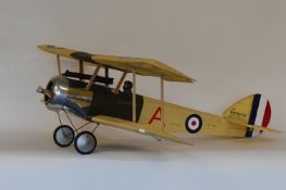 A large model of a Sopwith Pup with an FS-52S four
