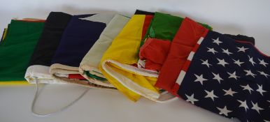 A collection of various Military and other flags.