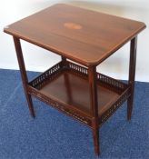 A small Edwardian inlaid occasional table. Est. £3