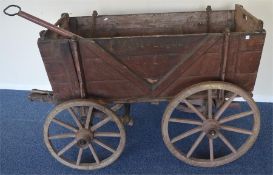 An unusual wagon on tapering supports. Est. £250 -