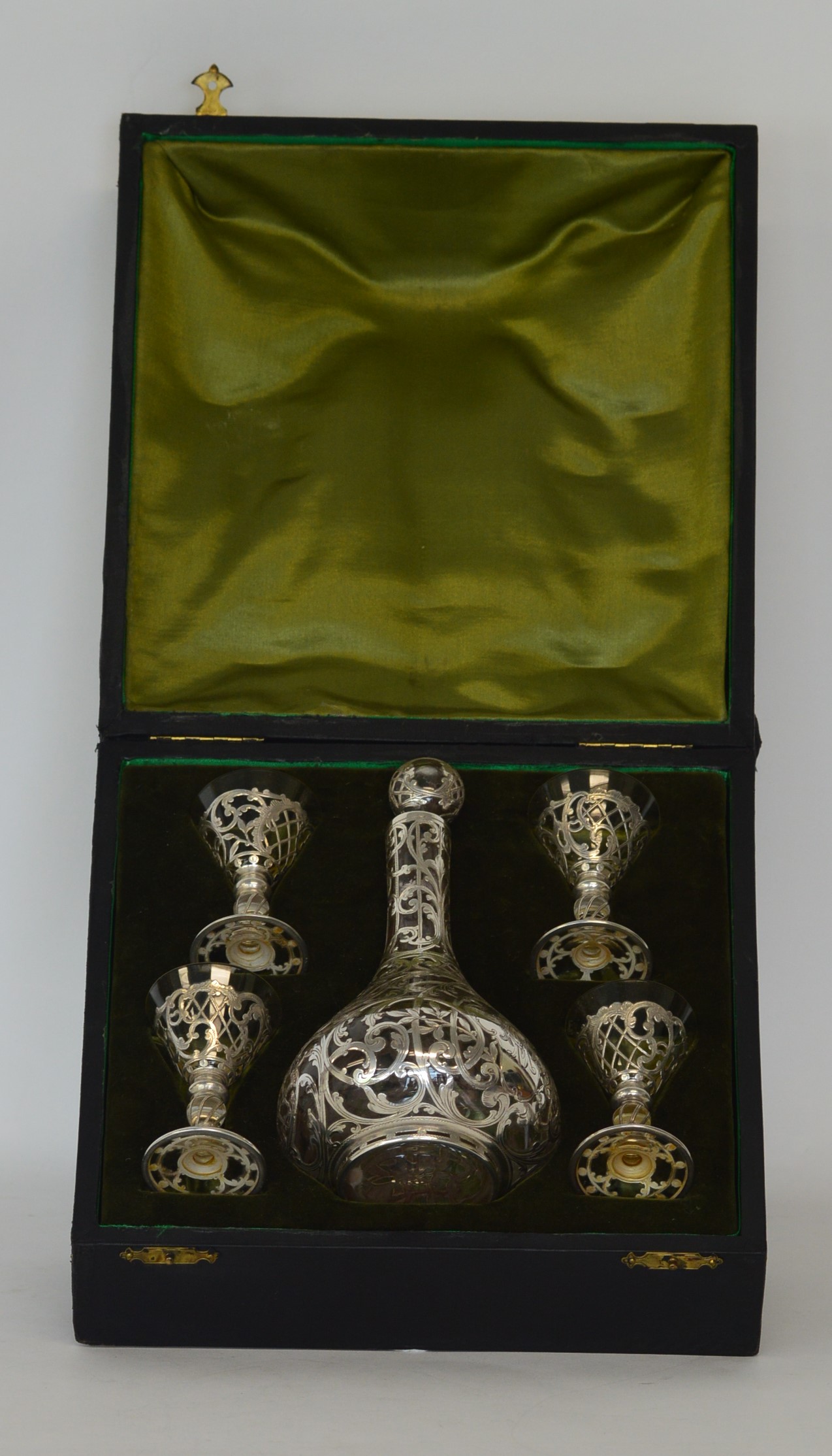 An attractively cased spirit decanter decorated wi - Image 2 of 2