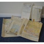 A collection of old Military maps. Est. £20 - £30.