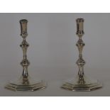 A good pair of Georgian style tapered candlesticks