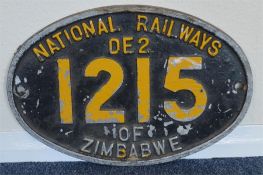 A National Railways of Zimbabwe cast metal cab sid