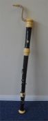 An Aulos bass recorder, the mouthpiece has be