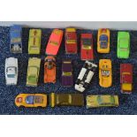 Seventeen Corgi Rockets diecast models, including