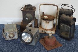 A British Railways Bardic hand lamp, together with