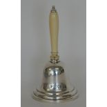 A good Victorian table bell of plain design with i