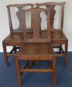 A set of three Antique country chairs. Est. £30 -