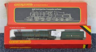 Two Hornby Locomotives, including a GWR King Class