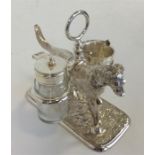 A good quality two piece cruet in the form of a do
