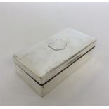 A large rectangular dome top cigarette case, the h