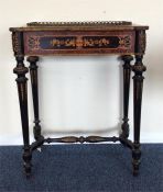 A late Victorian attractively inlaid jardiniere st