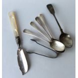 A group of OE rat-tail teaspoons together with ton