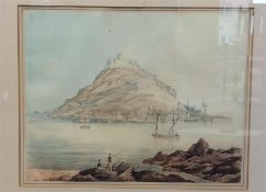 JOHN DUGMORE: "St. Michael's Mount." A framed and