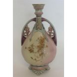 An attractive ewer / vase with lobed sides and scr