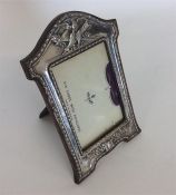 A picture frame attractively decorated with love b