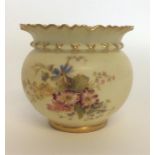 A small Royal Worcester jardiniere decorated with