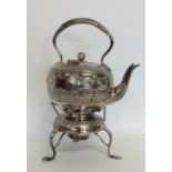 A large impressive Mappin & Webb kettle on stand w